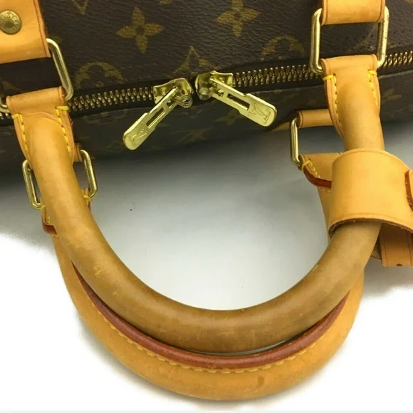 EXCELLENT!! Louis Vuitton Monogram Keepall Travel Bag + LV Luggage Tag + More - Picture 8 of 16